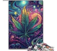 1000 Piece Jigsaw Puzzles for Adults Psychedelic Leaves 1000 Pieces Puzzle Gifts Perfect for Family Fun on Birthdays, Christmas 50X75CM
