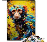 1000 Piece Jigsaw Puzzles for Adults Psychedelic Monkey Puzzle Family Game Night Challenging And Rewarding Visual Experience (size : 50x75cm)