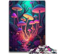 1000 Piece Jigsaw Puzzles for Adults Psychedelic Mushrooms Educational Family Game Deal As Gifts for The Whole Family for And Age 14 Years Up 50x75cm