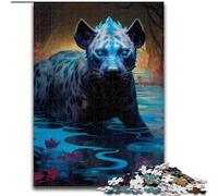 1000 Piece Jigsaw Puzzles for Adults Psychedelic The Hyena cardboard Jigsaw Puzzles size 26x38cm Ideal And Home Decor