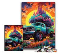 1000 Piece Jigsaw Puzzles for Adults Psychedelic Truck cardboard Puzzles Size 26x38cm for Family And Friends, Suitable for Ages 14+