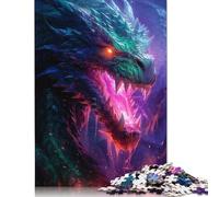 1000 Piece Jigsaw Puzzles for Adults Purple Blaze Dragon Jigsaw Puzzle Children Wooden Puzzles Family Entertainment Toys 1000pcs (75x50cm)