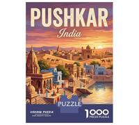 1000 Piece Jigsaw Puzzles for Adults Pushkar India Travel Adult Jigsaw Hands-on Game Analysis And Logic Parent-child Interaction 38x26cm/1000pcs
