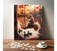 1000 Piece Jigsaw Puzzles for Adults, Puzzle Educational Games, Challenging Puzzle, Puzzles 1000 Pieces Animal Squirrel Duck