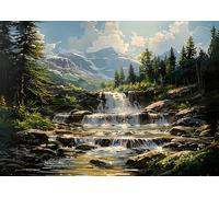 1000 Piece Jigsaw Puzzles for Adults, Puzzle Educational Games, Challenging Puzzle, Puzzles 1000 Pieces Forest Rivers