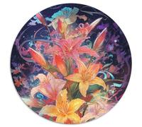 1000 Piece Jigsaw Puzzles for Adults Radiant Lily Cardboard Jigsaw Puzzles for Adults for Birthday Holiday Christmas (67.5x67.5cm)