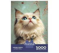 1000 Piece Jigsaw Puzzles for Adults Ragdoll Kitten Teenager Puzzles Family Game Improve Memory Difficult And Challenge 38x26cm/1000pcs