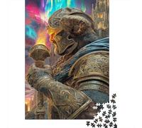 1000 Piece Jigsaw Puzzles for Adults Rainbow Bridge Jigsaw Puzzle Norse Guardian God Wood Puzzle Multi Colour Home Decoration Challenging Therapeutic Fun Educational Games 1000pcs (75x50cm)