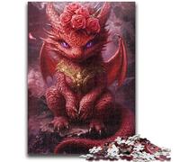 1000 Piece Jigsaw Puzzles for Adults Red Dragon Educational Family Game Deal As Gifts for The Whole Family for And Age 14 Years Up 50x75cm