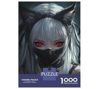 1000 Piece Jigsaw Puzzles for Adults Red Eyes, White Hair -1 Adult Jigsaw Puzzle Toy Wall Decor Wall Decoration Unique Gifts for Birthday And Christmas 38x26cm/1000pcs