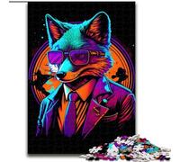 1000 Piece Jigsaw Puzzles for Adults Red Fox Bouncer Gangster Made of Wood, Perfect DIY Art Decor Or Birthday Gift 50x75cm for Birthdays, Holidays, And Special Occasions