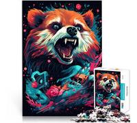 1000 Piece Jigsaw Puzzles for Adults Red Panda Animals Fun Games 26x38cm Enhance love between couples for for teenager Age 14 and Up