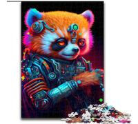 1000 Piece Jigsaw Puzzles for Adults Red Panda Made of Wood, Perfect DIY Art Decor Or Birthday Gift 50x75cm for Birthdays, Holidays, And Special Occasions