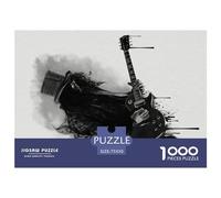 1000 Piece Jigsaw Puzzles for Adults Rock Pop Elements Music Guitar Art Poster Jigsaw Puzzle Children Wooden Puzzles Family Entertainment Toys 1000pcs (75x50cm)