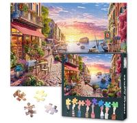 1000 Piece Jigsaw Puzzles for Adults - Romantic Cityscape Architecture with Vibrant Street, Premium Puzzle 1000 Pieces, Cool Adult Jigsaw Puzzle of Urban Landscape Art(27.5x19.7 Inch)