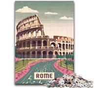1000 Piece Jigsaw Puzzles for Adults Rome 1000 Piece Puzzle,is Ideal As Gifts for The Whole Family Suitable for And 14 (50x75cm)