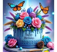 1000 Piece Jigsaw Puzzles for Adults Rose Cake, Impossible Puzzle for adults, Challenging Adult jigsaw puzzles 1000 pieces, puzzle Classic Educational Games, Fun Activity for Family