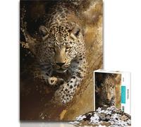 1000 Piece Jigsaw Puzzles for Adults Running Cheetah,Learning Educational Toys Family Games Enhance Love between Couples 38x26cm