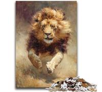 1000 Piece Jigsaw Puzzles for Adults Running Lion Educational Family Game Wall Decoration Unique Birthday And Xmas Gifts 50x75cm