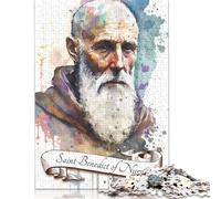 1000 Piece Jigsaw Puzzles for Adults 'Saint Benedict Benedictine Paper Jigsaw Puzzle Family Entertainment Toys 1000pcs (38x26cm)