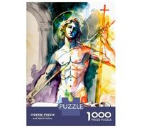 1000 Piece Jigsaw Puzzles for Adults Saint Sebastian Catholic Jigsaws for Adults Brain Teaser Game Stress Reliever for Is Ideal As A Gift 70x50cm/1000pcs
