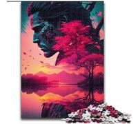 1000 Piece Jigsaw Puzzles for Adults Sakura Warrior, Help The Brain Exercise Addictive Toys to Cultivate Patience Enhance Memory (Size 26x38cm)