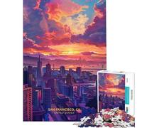 1000 Piece Jigsaw Puzzles for Adults San Francisco Cali USA Jigsaw Puzzle 1000 Toy Wall Decor Difficult Hard Gifts for Friends And Family (75x50cm)