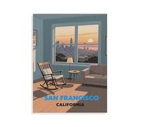 1000 Piece Jigsaw Puzzles for Adults，San Francisco California，Jigsaw Puzzle Adult Paper Puzzles Family Entertainment Toys（38x26cm）-HM19