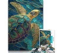 1000 Piece Jigsaw Puzzles for Adults Sea Turtles Teenager Jigsaw,Birthday Present, Gifts, Wall Art for Age 14 Years Up 26x38cm