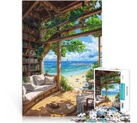 1000 Piece Jigsaw Puzzles for Adults Seaside Villa Retreat Herausforderndes Spiel Heimdekoration Spielzeug75x50cm