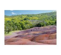 1000 Piece Jigsaw Puzzles for Adults，Seven Colored Earth - Mauritius，Jigsaw Puzzle Adult Paper Puzzles Family Entertainment Toys（38x26cm）-AE67