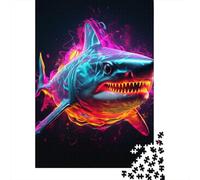 1000 Piece Jigsaw Puzzles for Adults Shark Jigsaw Puzzle Adult Wooden Puzzles Family Entertainment Toys 1000pcs (75x50cm)