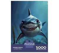1000 Piece Jigsaw Puzzles for Adults Shark Sea Adult Jigsaw Family Game Analysis And Logic Difficult And Challenge 38x26cm/1000pcs