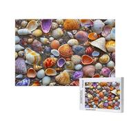 1000 Piece Jigsaw Puzzles for Adults,Shell Jigsaw Puzzles for Adults, Wooden Puzzle with Gift Box,Beach Jigsaws for Family Educational Games, Unique Gifts for Women/Men, Home Wall Decor,ML-909