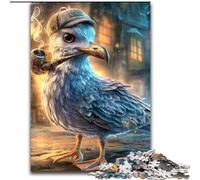 1000 Piece Jigsaw Puzzles for Adults Sherlock Holmes Seagull Wooden Jigsaw 50X75CM Brain Teaser Game, Interactive Family Game, Suitable for Ages 14+