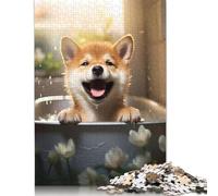 1000 Piece Jigsaw Puzzles for Adults Shiba Inu Dog Puppy Animal Jigsaw Puzzle Children Wooden Puzzles Family Entertainment Toys 1000pcs (75x50cm)