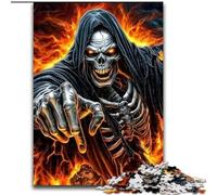 1000 Piece Jigsaw Puzzles for Adults Skeleton Warrior Adult Jigsaw Puzzles 1000 Pieces Christmas Halloween Mother's Day New Year Easter Gift 26X38CM