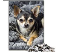1000 Piece Jigsaw Puzzles for Adults Sleeping Chihuahua, Decompressing Intellectual Educational Toy Is Ideal As Gifts for The Whole Family (Size 50x75cm)