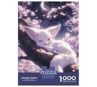 1000 Piece Jigsaw Puzzles for Adults Sleeping Fennec Fox Adult Jigsaw Puzzle Toy Wall Decor Wall Decoration Unique Gifts for Birthday And Christmas 70x50cm/1000pcs