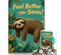 1000 Piece Jigsaw Puzzles for Adults Sloths Adult Puzzles,Stress Reliever Staycation Kill Time Home Decoration Toys 75x50cm