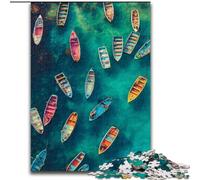 1000 Piece Jigsaw Puzzles for Adults Small Boat on The Sea Puzzle Gift DIY Fun Suitable for Home Living Room Office Decoration (size 50x75cm)