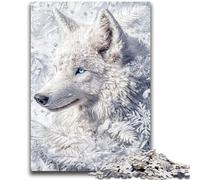 1000 Piece Jigsaw Puzzles for Adults Snow White Wolf for Ages 14 And over For Family Fun & Game Night Gift Toys 50x75cm