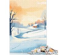 1000 Piece Jigsaw Puzzles for Adults Snowy Dreams Jigsaw Puzzle Children Wooden Puzzles Family Entertainment Toys 1000pcs (75x50cm)