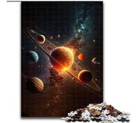 1000 Piece Jigsaw Puzzles for Adults Solar System Neon Puzzle Made of Wood,Ideal Holiday Or Birthday Gift, Party Game Toy 1000pcs(50x75cm)