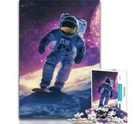 1000 Piece Jigsaw Puzzles for Adults Space Astronaut,Help The Brain Exercise Addictive Toys to Cultivate Patience Artists Collection,Fine Art 38x26cm