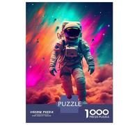 1000 Piece Jigsaw Puzzles for Adults Space Clouds Astronaut Jigsaws for Adults Brain Teaser Game Stress Reliever for Is Ideal As A Gift 38x26cm/1000pcs