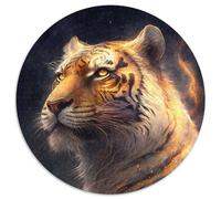1000 Piece Jigsaw Puzzles for Adults Space Golden Tiger Cardboard Jigsaw Puzzles for Adults for Birthday Holiday Christmas (67.5x67.5cm)