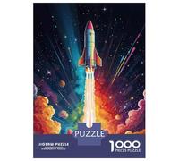 1000 Piece Jigsaw Puzzles for Adults Space Journey Rainbow Adult Puzzles Hands-on Game Stress Reliever Difficult And Challenge 38x26cm/1000pcs