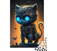 1000 Piece Jigsaw Puzzles for Adults Space Mechanical Cat Jigsaw Puzzle Adult Paper Puzzles Family Entertainment Toys 1000pcs (38x26cm)