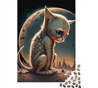 1000 Piece Jigsaw Puzzles for Adults Space Mechanical Cat Jigsaw Puzzle Adult Paper Puzzles Family Entertainment Toys 1000pcs (38x26cm)
